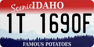 ID license plate 1T1690F
