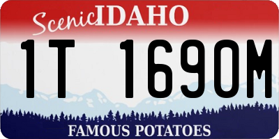 ID license plate 1T1690M