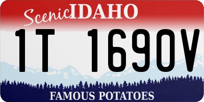 ID license plate 1T1690V