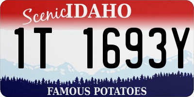 ID license plate 1T1693Y
