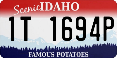 ID license plate 1T1694P