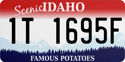 ID license plate 1T1695F