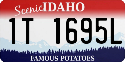 ID license plate 1T1695L