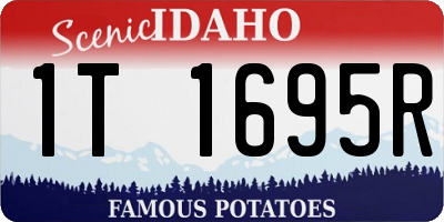 ID license plate 1T1695R
