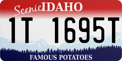 ID license plate 1T1695T