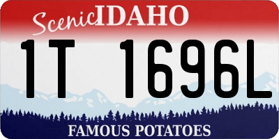 ID license plate 1T1696L