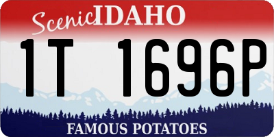ID license plate 1T1696P