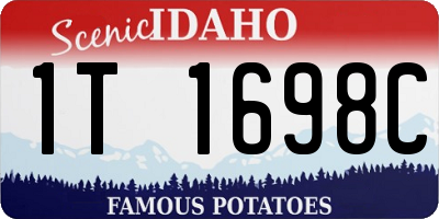 ID license plate 1T1698C