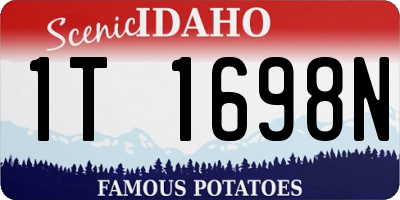 ID license plate 1T1698N