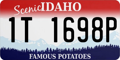 ID license plate 1T1698P