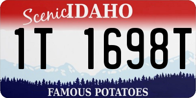 ID license plate 1T1698T