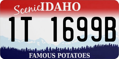 ID license plate 1T1699B
