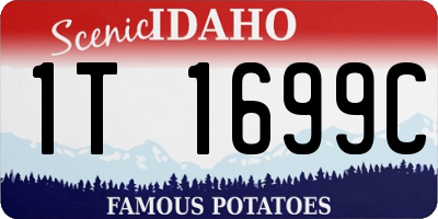 ID license plate 1T1699C