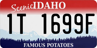 ID license plate 1T1699F