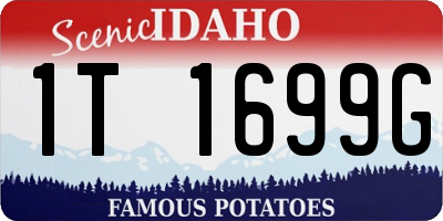 ID license plate 1T1699G
