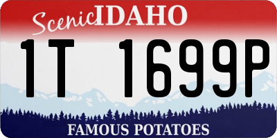 ID license plate 1T1699P
