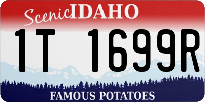 ID license plate 1T1699R