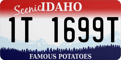 ID license plate 1T1699T