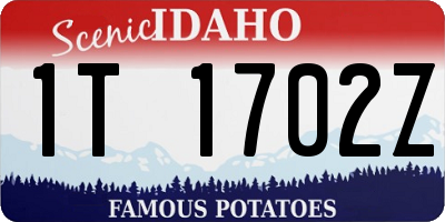 ID license plate 1T1702Z