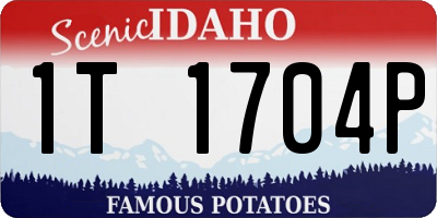 ID license plate 1T1704P