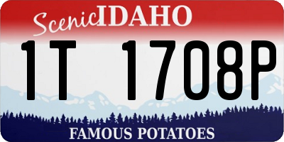 ID license plate 1T1708P
