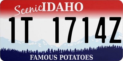 ID license plate 1T1714Z