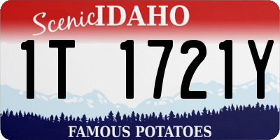 ID license plate 1T1721Y