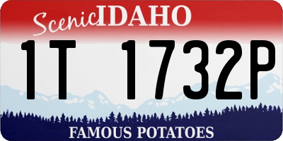 ID license plate 1T1732P