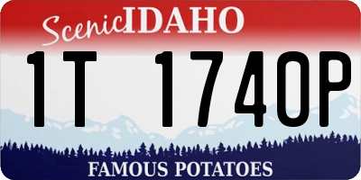 ID license plate 1T1740P