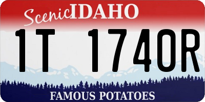 ID license plate 1T1740R