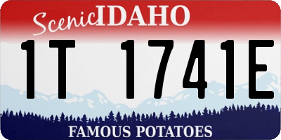 ID license plate 1T1741E
