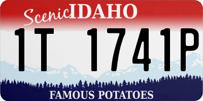 ID license plate 1T1741P