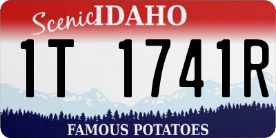ID license plate 1T1741R