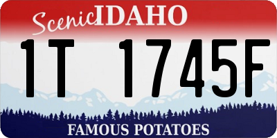 ID license plate 1T1745F