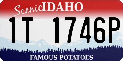 ID license plate 1T1746P