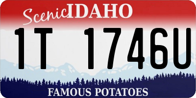 ID license plate 1T1746U