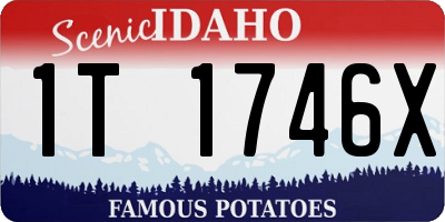 ID license plate 1T1746X