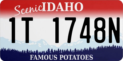 ID license plate 1T1748N