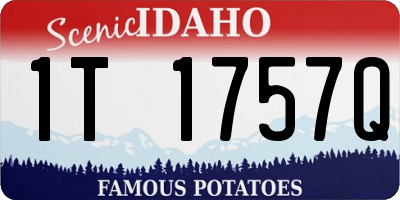 ID license plate 1T1757Q