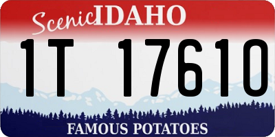 ID license plate 1T1761O