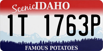 ID license plate 1T1763P