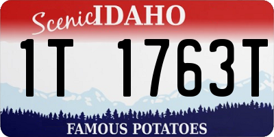 ID license plate 1T1763T