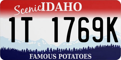 ID license plate 1T1769K