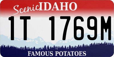 ID license plate 1T1769M
