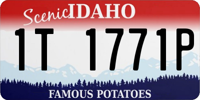 ID license plate 1T1771P