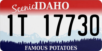 ID license plate 1T1773O