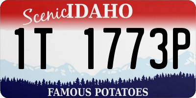 ID license plate 1T1773P