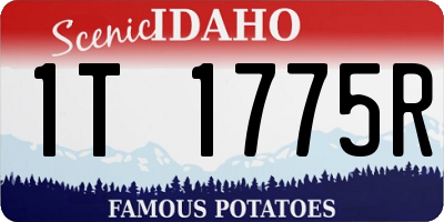 ID license plate 1T1775R