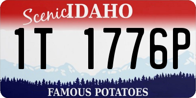 ID license plate 1T1776P