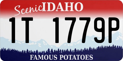 ID license plate 1T1779P